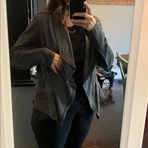 Torrid grey blazer with stretch arms